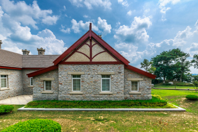 刘公岛的英商海滨别墅  石头房建筑