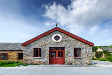 刘公岛的英商海滨别墅  石头房建筑