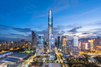 深圳市中心天际线