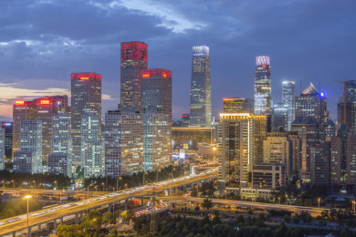 北京国贸夜景