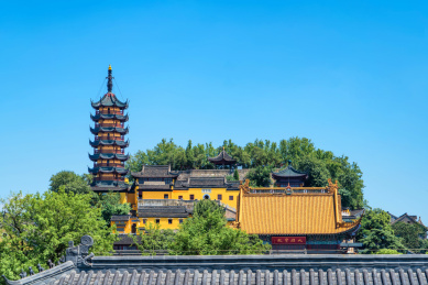江苏镇江金山风光
