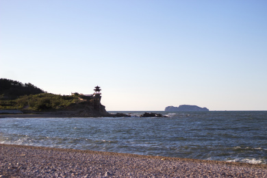 烟台长岛海岸礁石