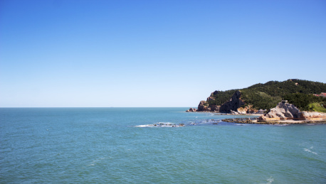 烟台长岛海岸礁石