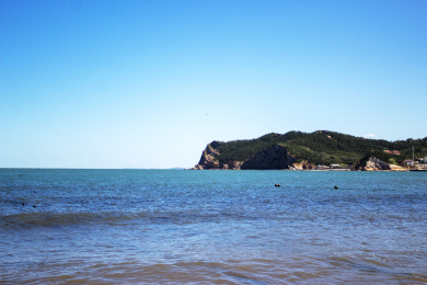 烟台长岛海岸礁石