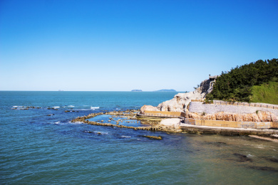 烟台长岛海岸礁石