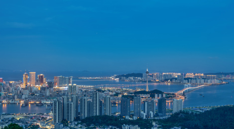 澳门城市夜景风光