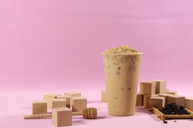 原味燕麦子奶茶