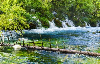 四川九寨沟瀑布
