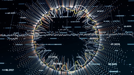 企业大数据抽象科技感背景图