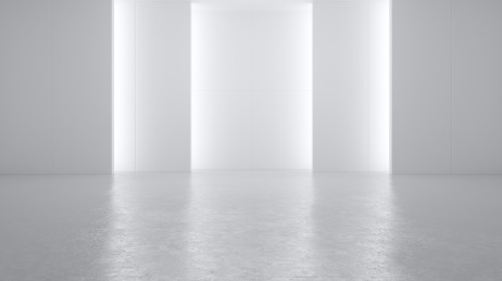 极简主义设计式的房空间，3D渲染