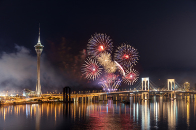 澳门节日烟花汇演