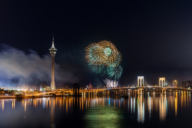 澳门节日烟花汇演