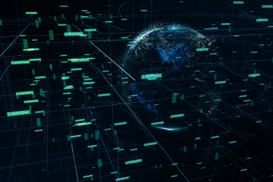 三维渲染，全球大数据概念