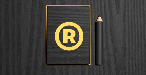 知识产权保护商务风格木纹场景