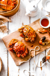 美食清蒸大闸蟹