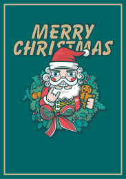 圣诞老人潮流插画