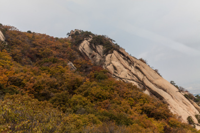 中国辽宁丹东秋季凤凰山的景色
