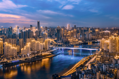 重庆北滨路夜景