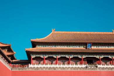 故宫午门城楼天空