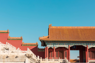故宫建筑蓝天