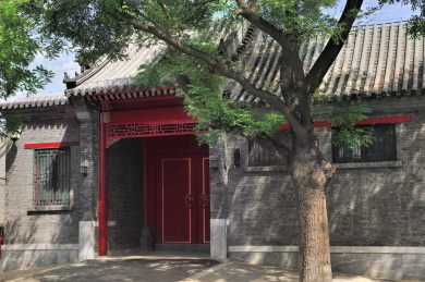 北京传统建筑四合院广亮大门