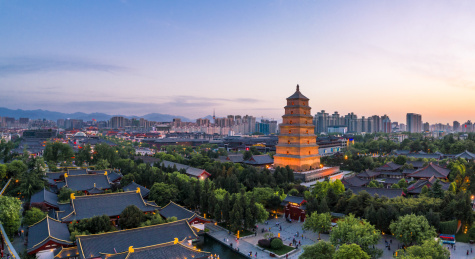 西安大雁塔全景