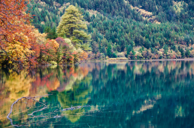 四川九寨沟秋景