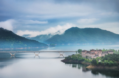 浙江省杭州市淳安县千岛湖风景区通透景观
