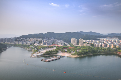 浙江省杭州市淳安县千岛湖风景区通透景观