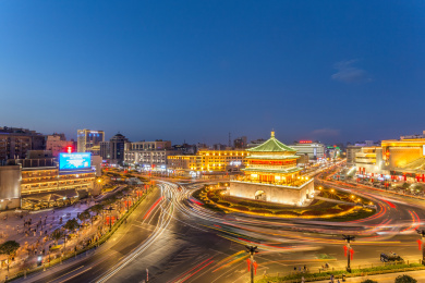 西安钟楼夜景