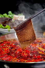 重庆火锅主打菜品毛肚