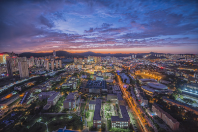 星海广场航拍图