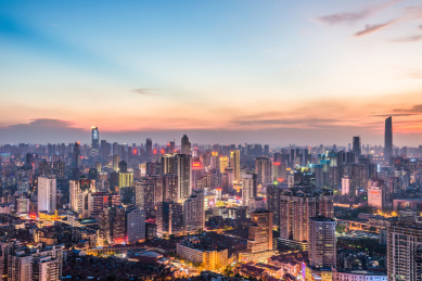 武汉市江岸区城市风光