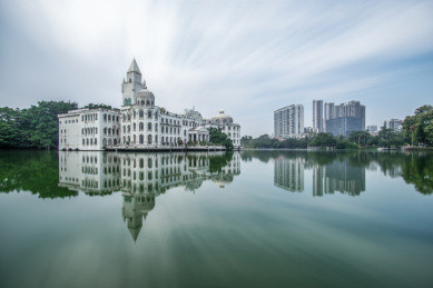 广州城市风光，流花湖公园