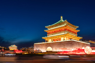 西安钟鼓楼呼应