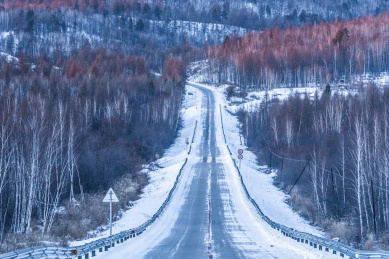 黑龙江的道路