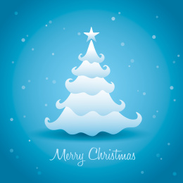 贺卡纸圣诞树。