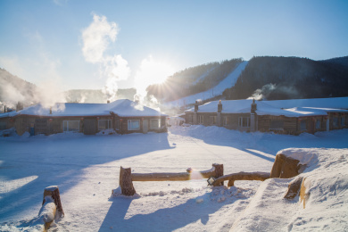 中国黑龙江雪乡自然风光