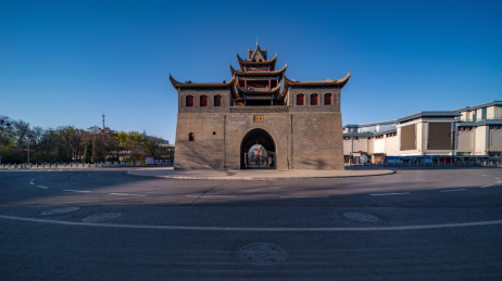 银川老建筑鼓楼