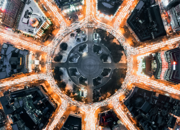 大连中山广场航拍