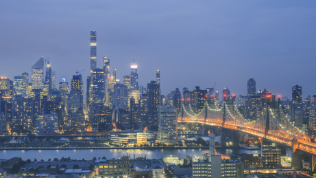 纽约曼哈顿夜景