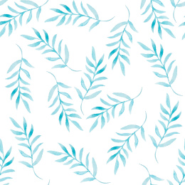 水彩叶子无缝背景底纹