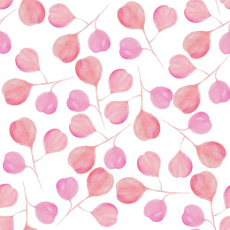 水彩花卉无缝背景底纹