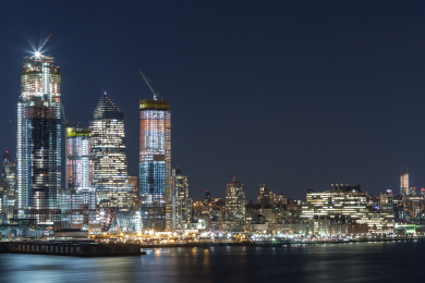 纽约曼哈顿城市夜景