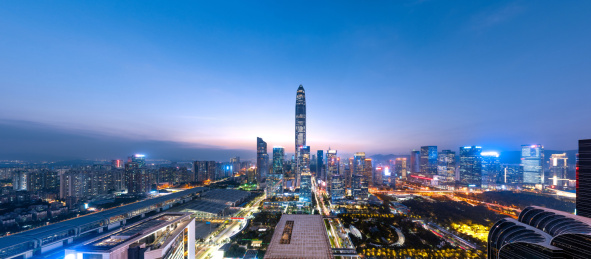 深圳市中心天际线