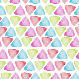 水彩三角形无缝背景图案