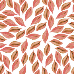 水彩叶子无缝背景