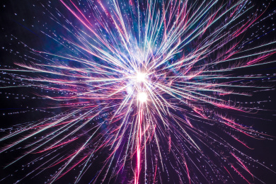 五彩缤纷的烟花