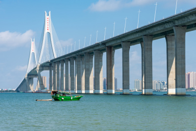 湛江海湾大桥的风光