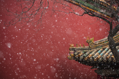 北京故宫雪景